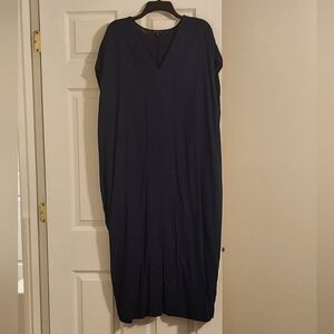 Universal Standard Blue Linen Kaftan